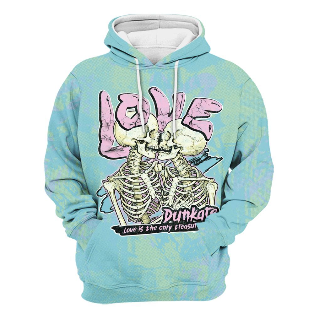 Hoodie To Match SB Dunk Low Visty - Skull Love All Over Print