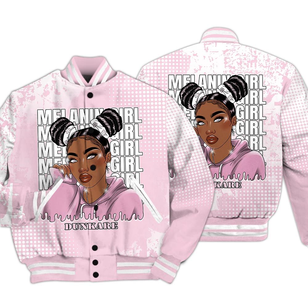 Varsity Jacket To Match Orchid 4s - Melaninn Unique Glitch Dot Varsity Jacket Unisex