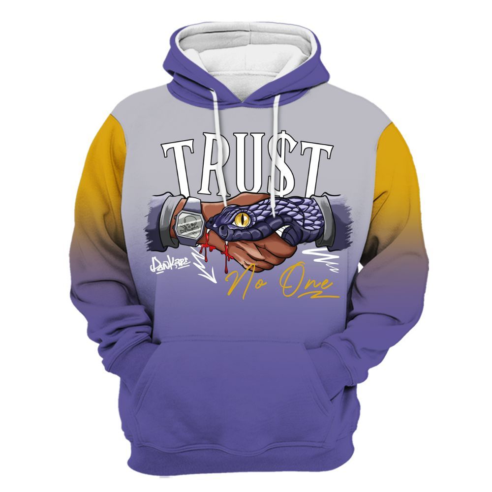 Hoodie To Match Lakeshow 4s - Snake Trust No One Drip All Over Print