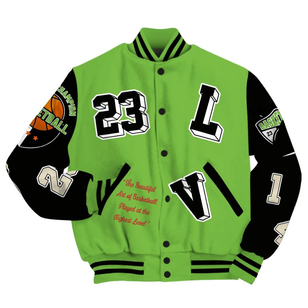 Varsity Jacket To Match Air Max Waffle SP Action Green - The GOAT Got Em Streetwear All Over Print