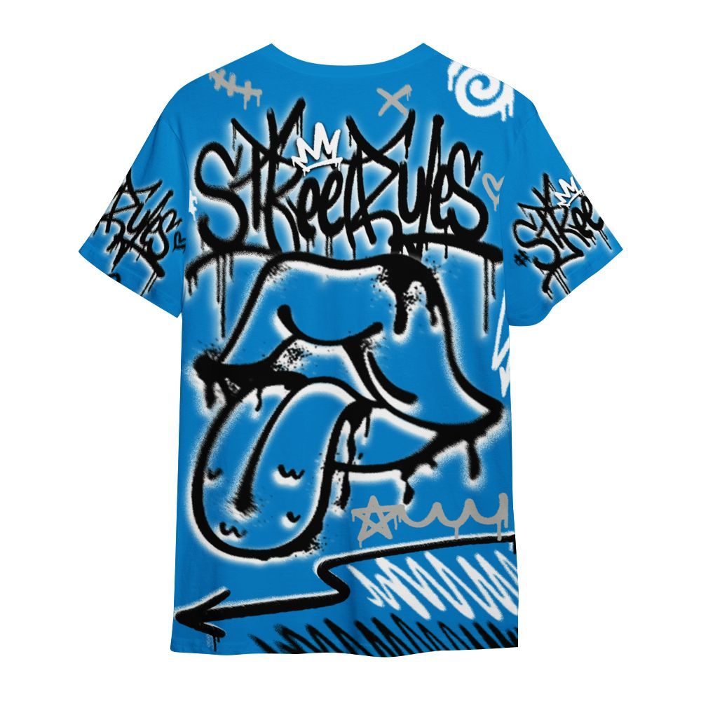 Shirt To Match Industrial Blue 4s - Break Rules Streetwear All Over Print