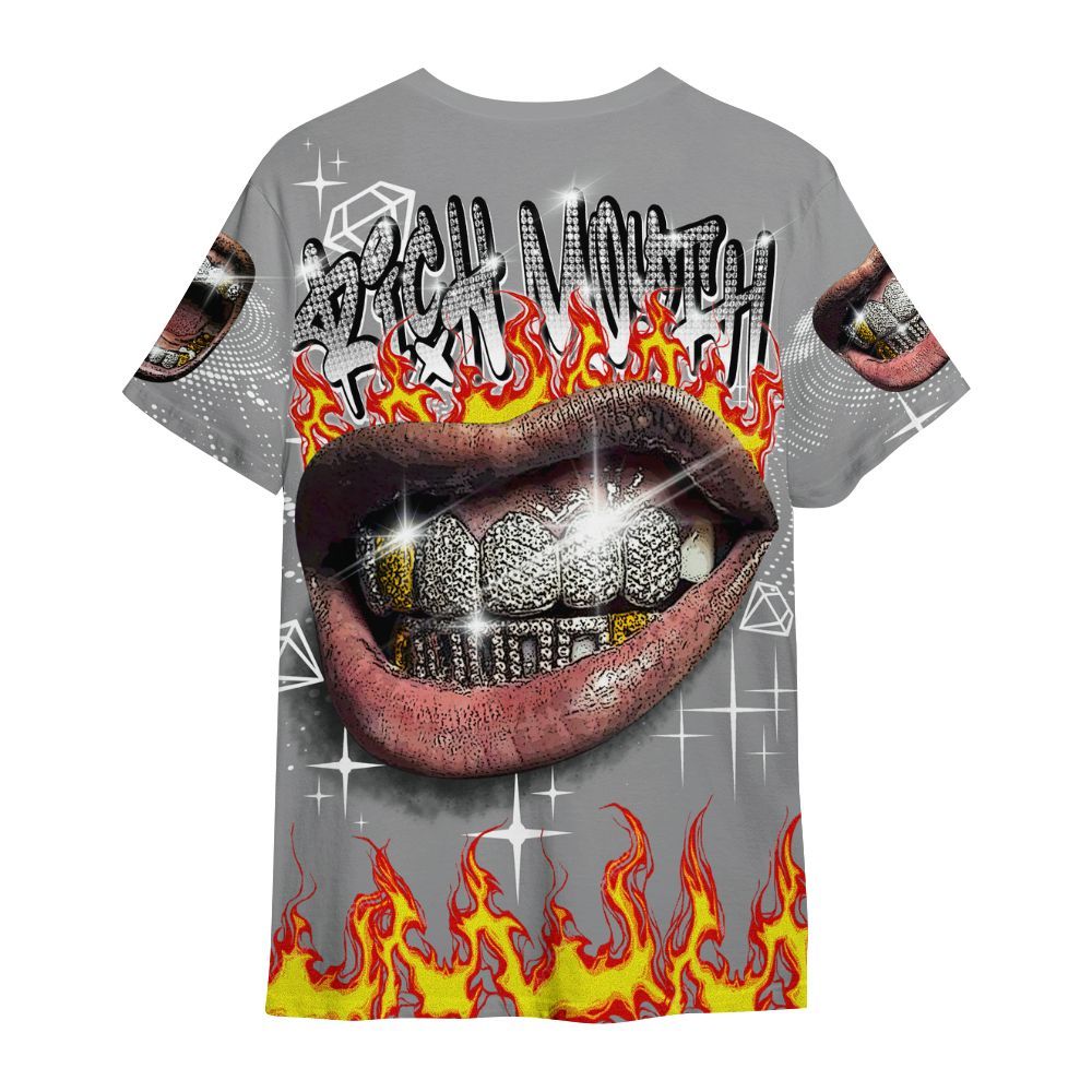 Shirt To Match Retro Stealth 12s - Rich Mouth Fire Rap Retro 90s All Over Print