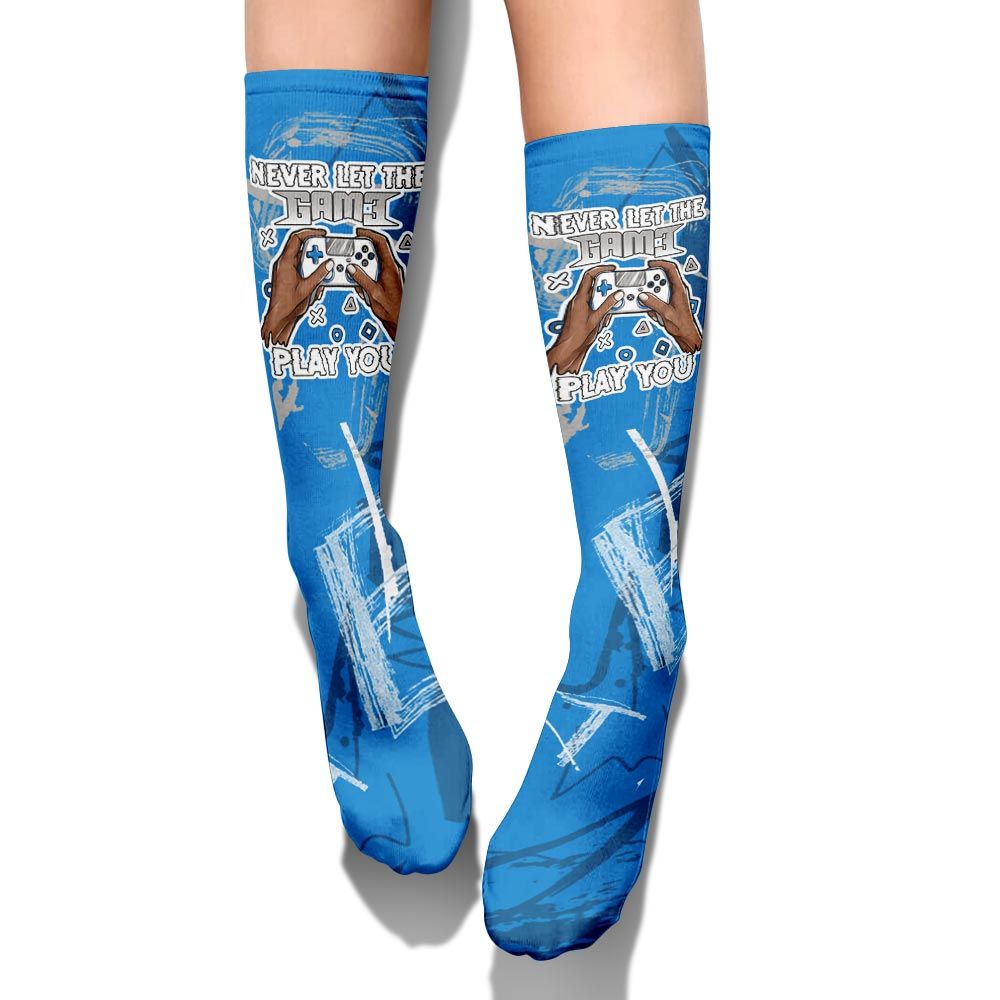 Sock To Match Military Blue 4s - PlayGame Human Messyz