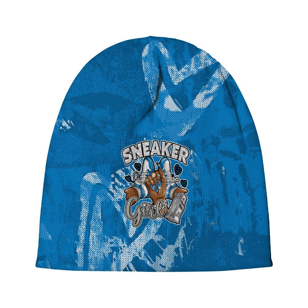 Beanie Hat To Match Military Blue 4s - Sneakerz Girlz Heart Grunge Graphic