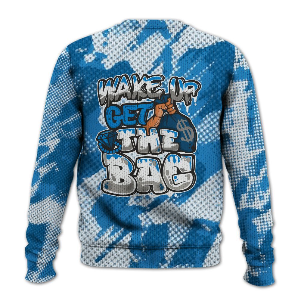 Knitted Sweater To Match Industrial Blue 4s - Get More Bags Abstract