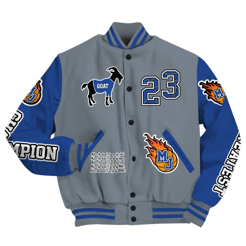 Varsity Jacket To Match RS-X GS League - 23 G.0.A.T Jump Up Basketball All Over Print