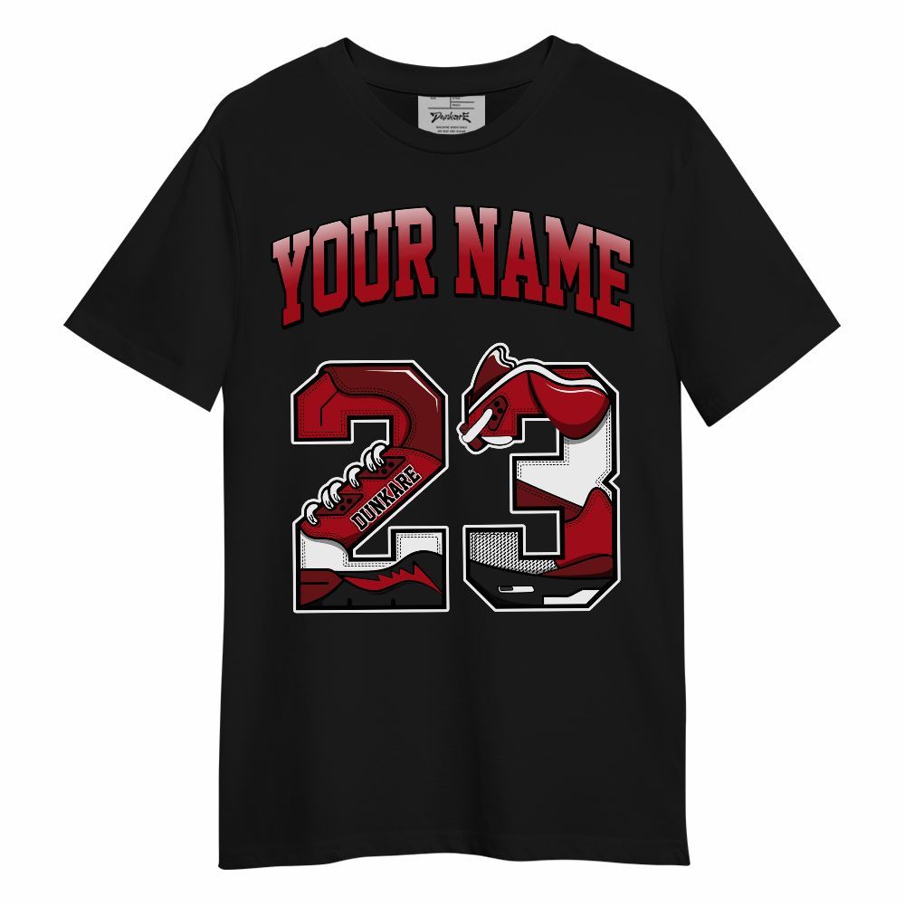 Shirt To Match Bred Velvet 11s - Custom Name Number 23 5s Unisex Shirt