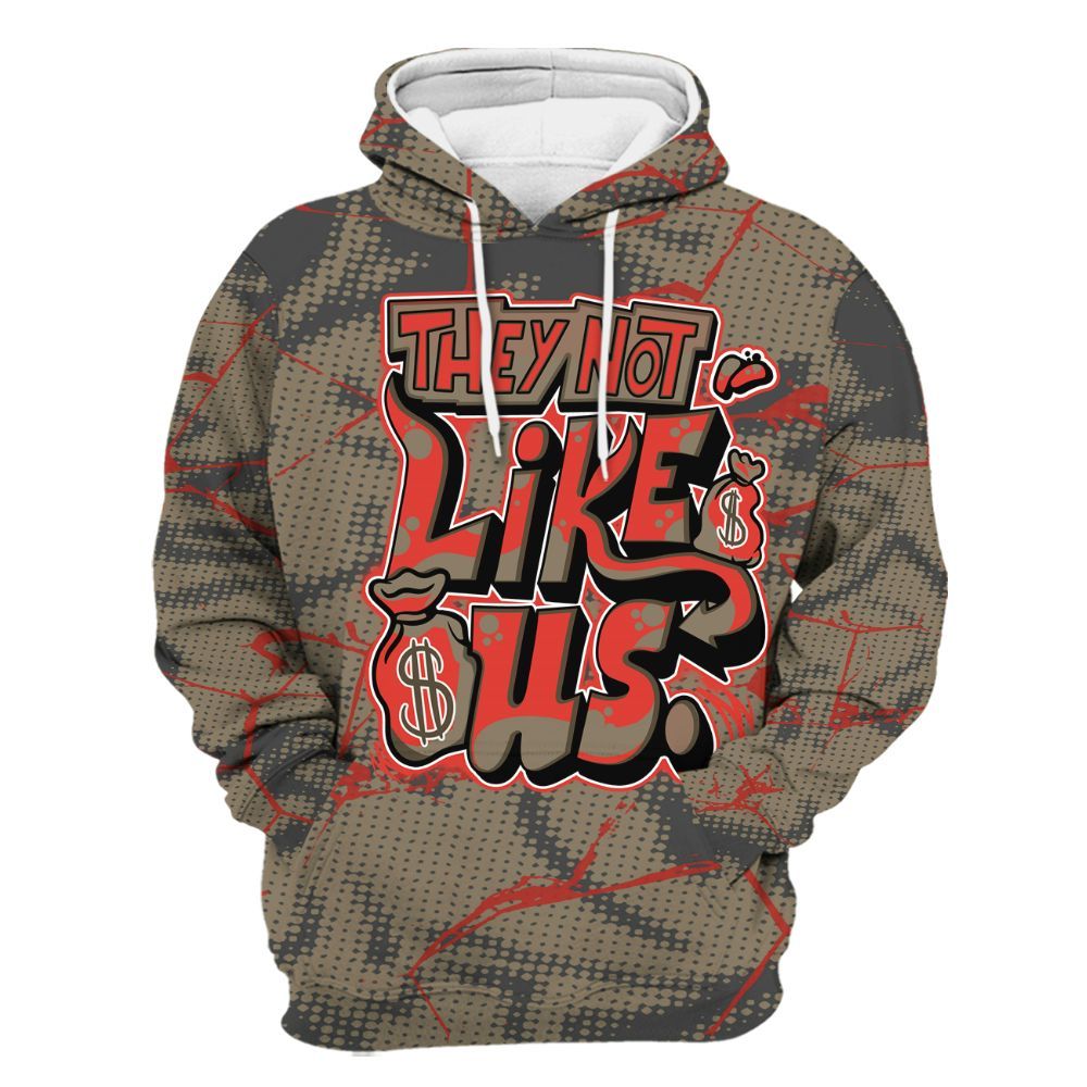 Hoodie To Match Olive 9s - Dislike Us Graphic All Over Print