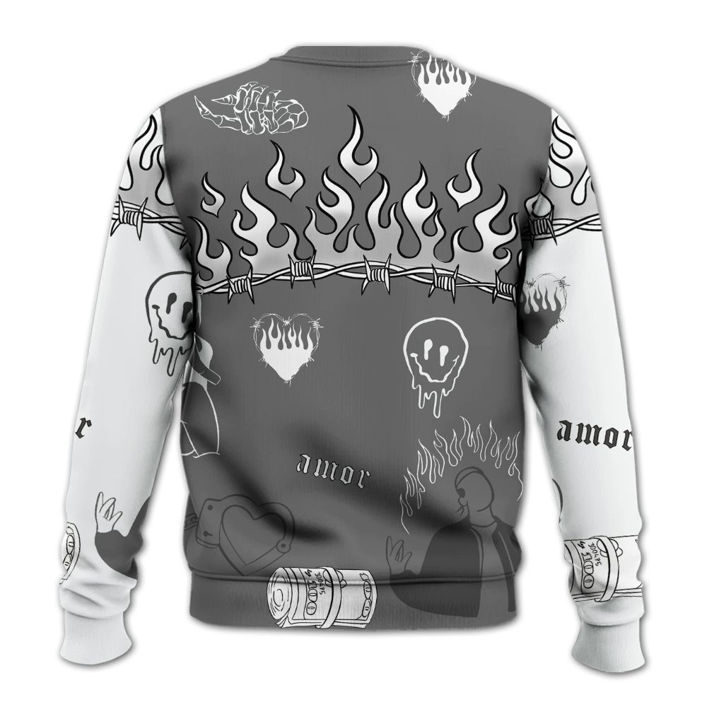 Sweatshirt To Match Retro Stealth 12s - Snake Trust No One All Over Print