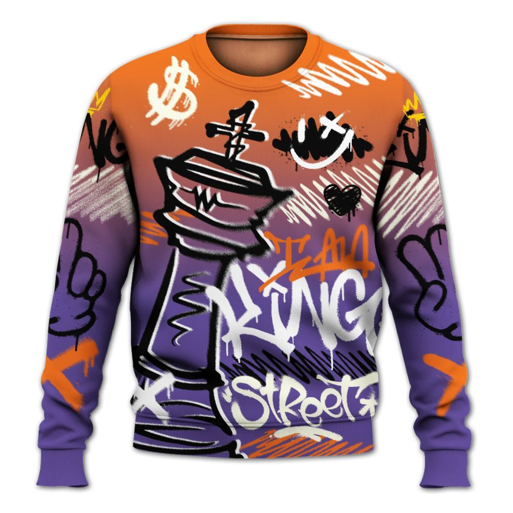 Sweatshirt To Match Air Max Waffle SP Voltage Purple - Street King Chess Streetwear All Over Print