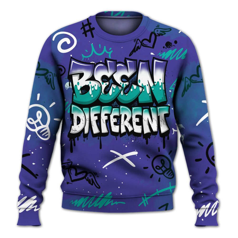 Sweatshirt To Match Retro Grape 5s - Drip Been Di2ferent All Over Print