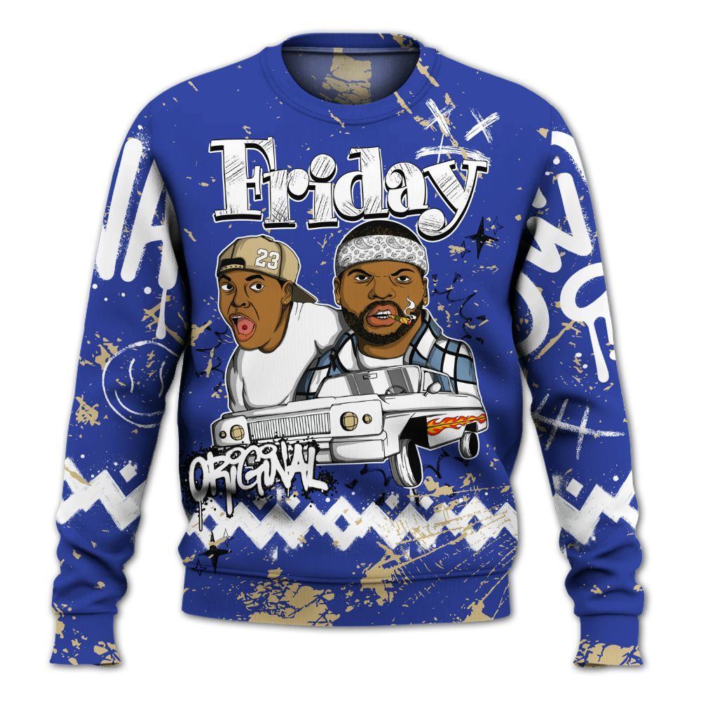 Sweatshirt To Match Air 180 Concord - Friday Sneaker Crayon All Over Print