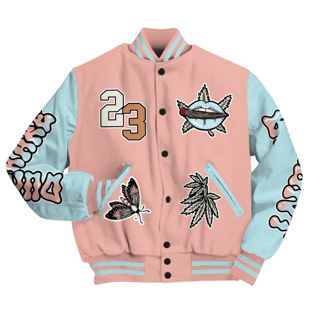 Varsity Jacket To Match Dunk Low Glacier Arctic - Bluntz Unique All Over Print