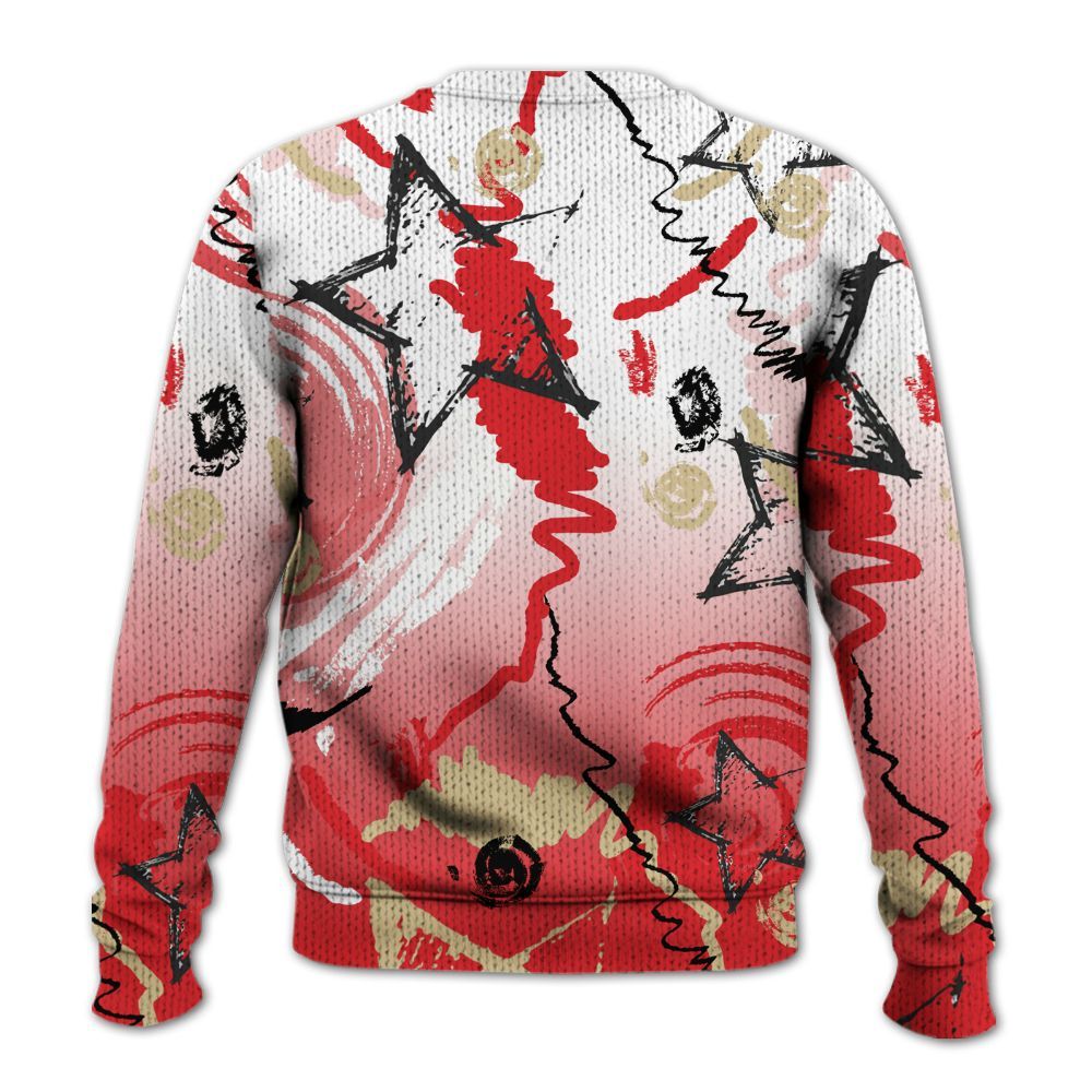 Knitted Sweater To Match Prime 93 Fire Red - Grind Shine Later Drip