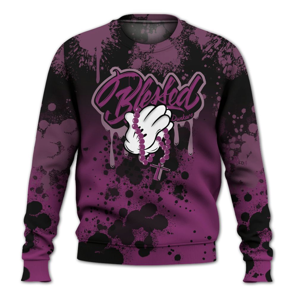 Sweatshirt To Match Air Max Sunder Gore Tex Bold Berry - God Blessed Ink Drip All Over Print