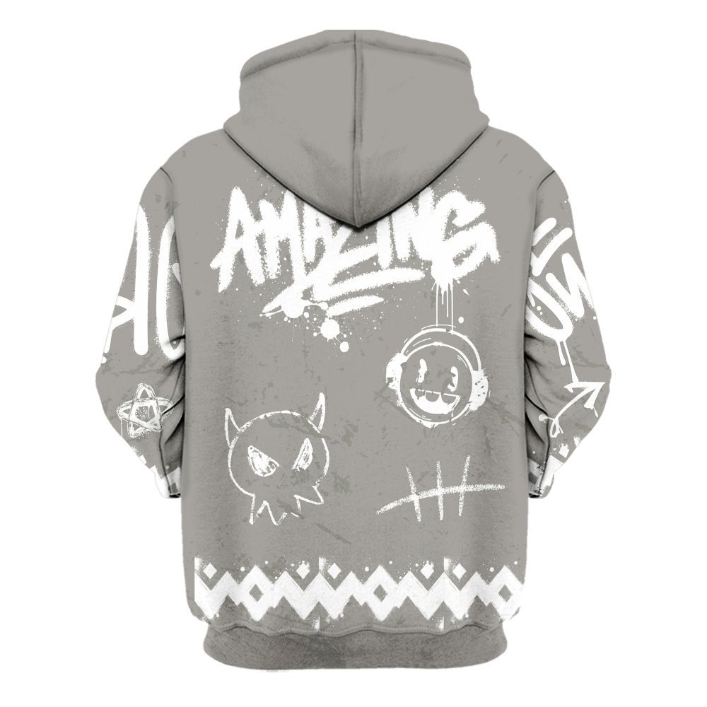 Hoodie To Match Cool Grey 9s - Friday Sneaker Crayon All Over Print