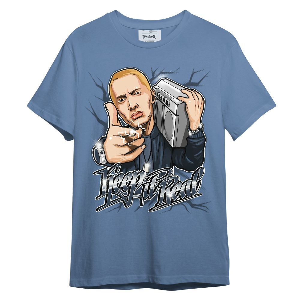 Shirt To Match Low Diffused Blue 11s - Keeping Real Rapper Shirt Graphic Unisex Shirt