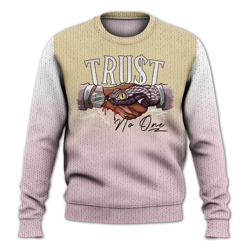 Sweater To Match Denim Iced Carmine 4s - Snake Trust No One Drip Graphic
