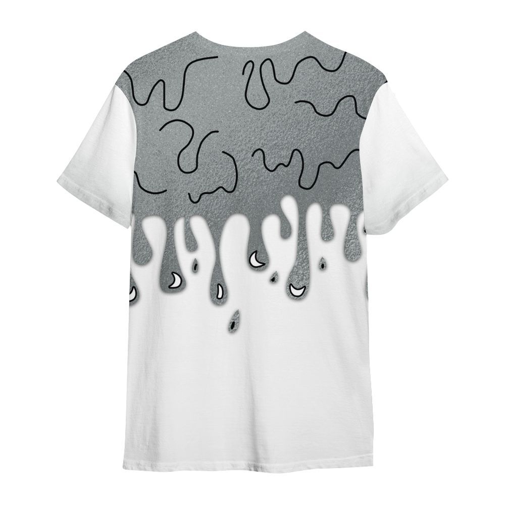 Shirt To Match White Metallic 2026 5s - Snake Trust No One Drip All Over Print