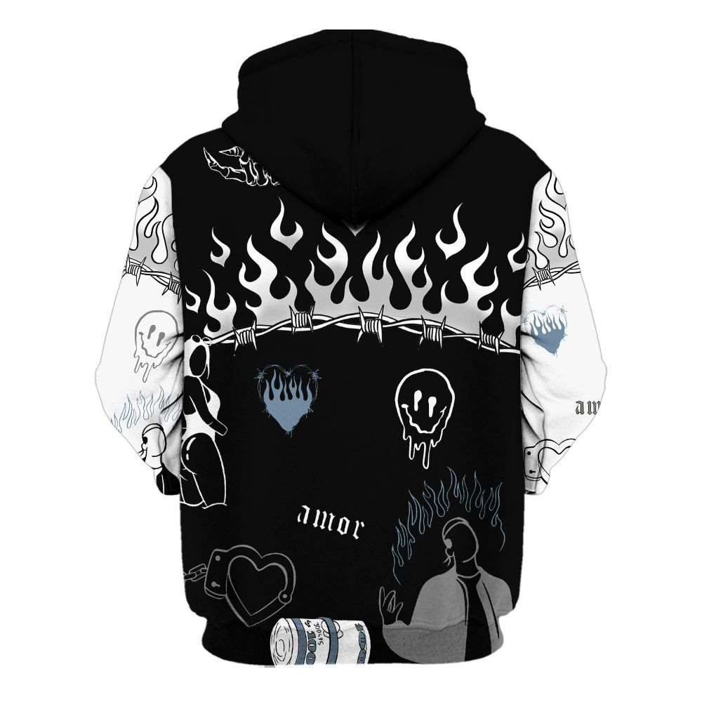 Hoodie To Match Black Chrome 6s - Snake Trust No One All Over Print