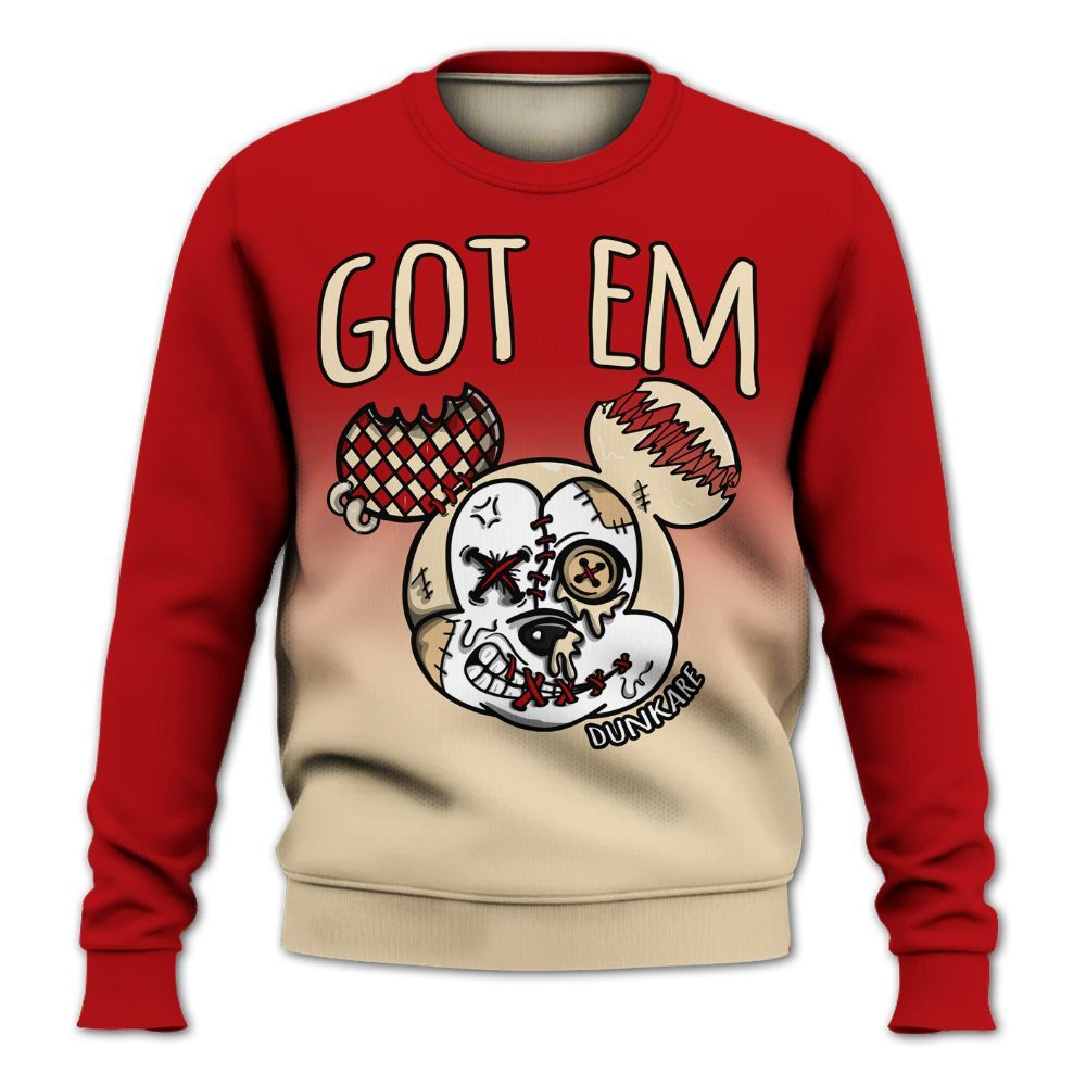 Sweatshirt To Match Dunk Low Strawberry Waffle - Got Em Dripping All Over Print