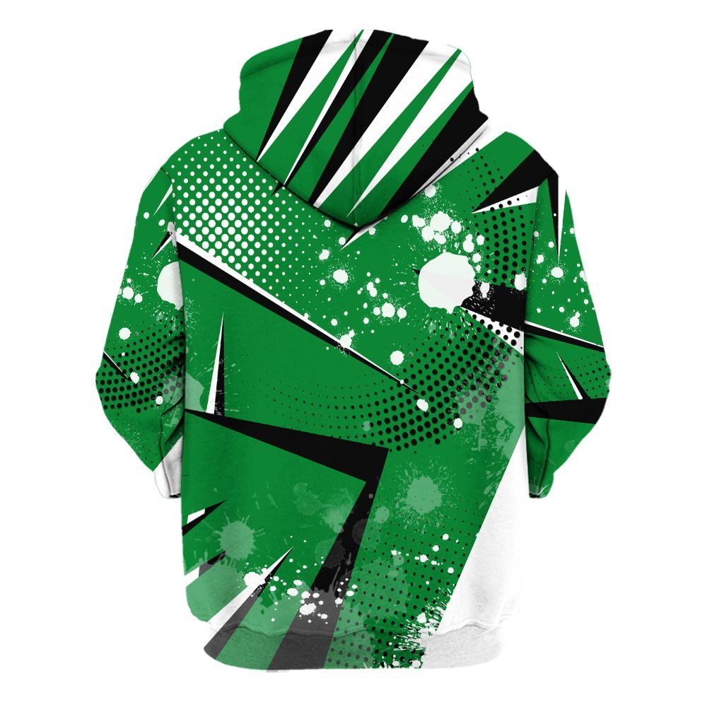 Hoodie To Match Lucky Green 1s - Poly Trust No One Dripping All Over Print