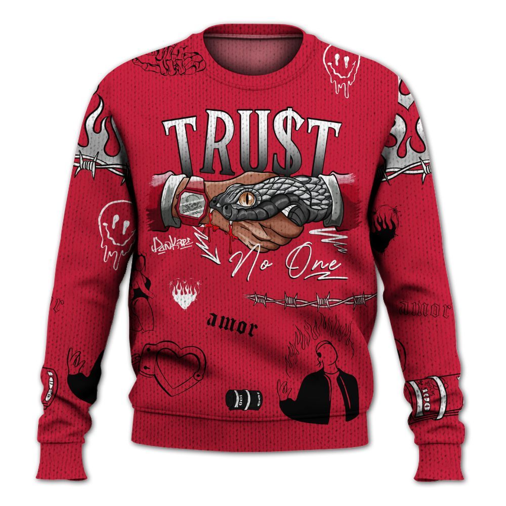 Sweater To Match Retro Infrared Salesman 6s - Snake Trust No One Graphic