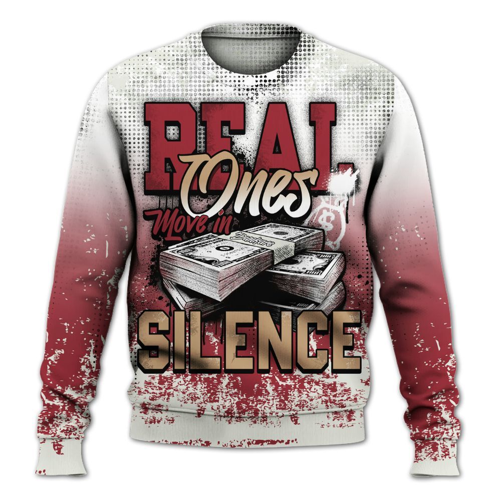 Sweatshirt To Match Chicago 2025 40s Shirt, Move In Silence Money Street Retro All Over Print