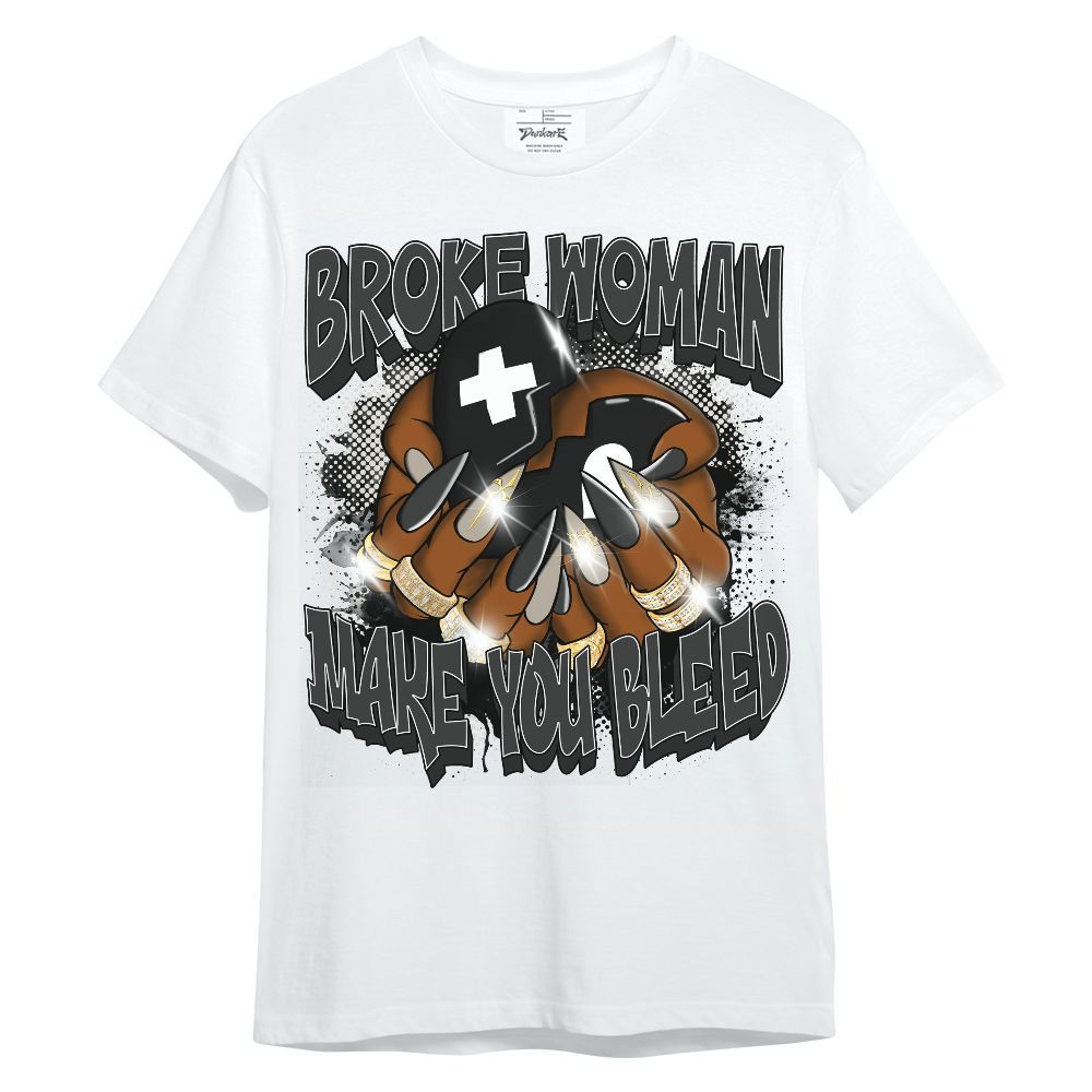 Shirt To Match RM Light Bone 4s - Broke Woman Heart Retro Unisex Shirt