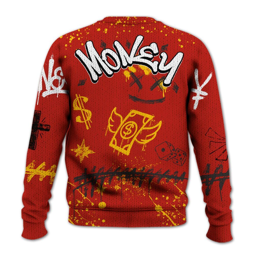 Sweater To Match Ferrari 4014s - Everybody Paid In Full Crayon Graphic