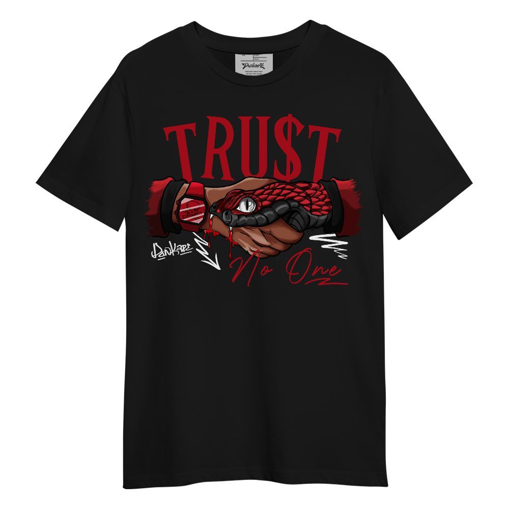 Shirt To Match Bred Velvet 11s - Snake Trust No One Graphic Unisex Shirt