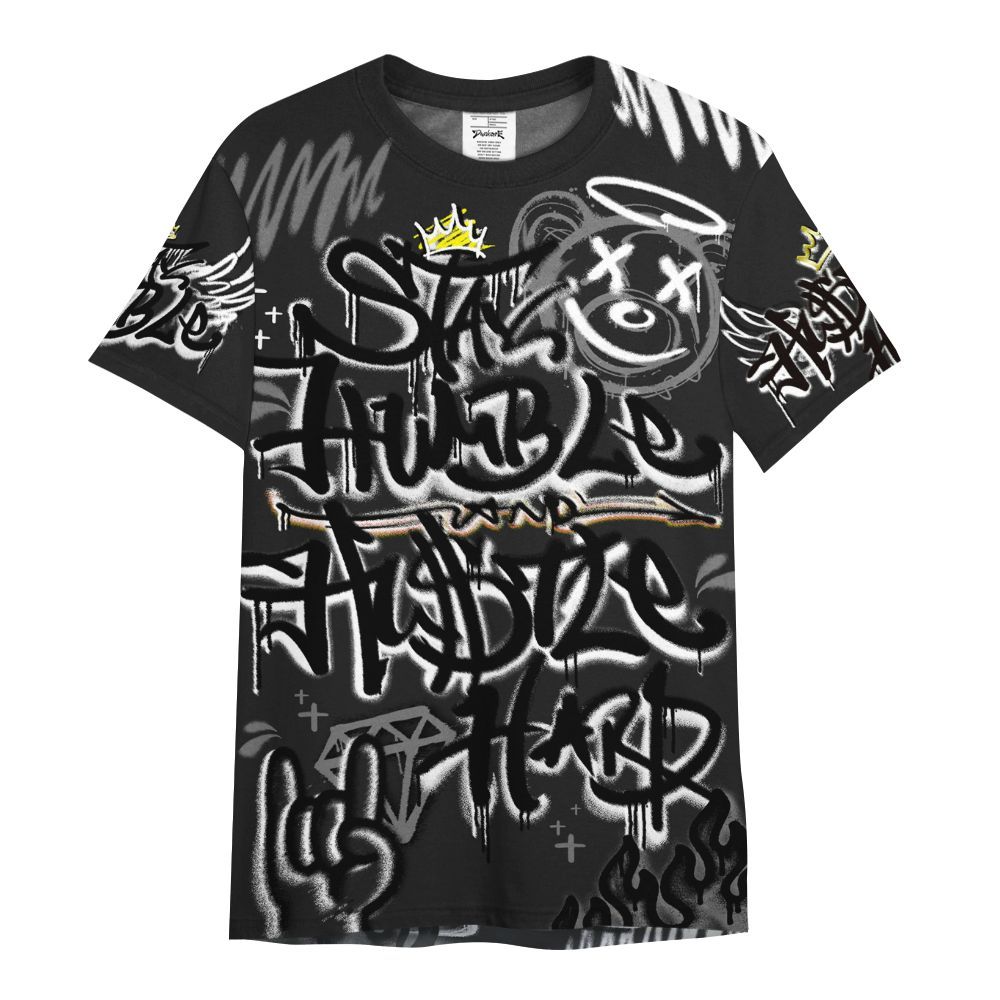 Shirt To Match Black Cat NET 4s - Humble Drip Streetwear Graffity All Over Print