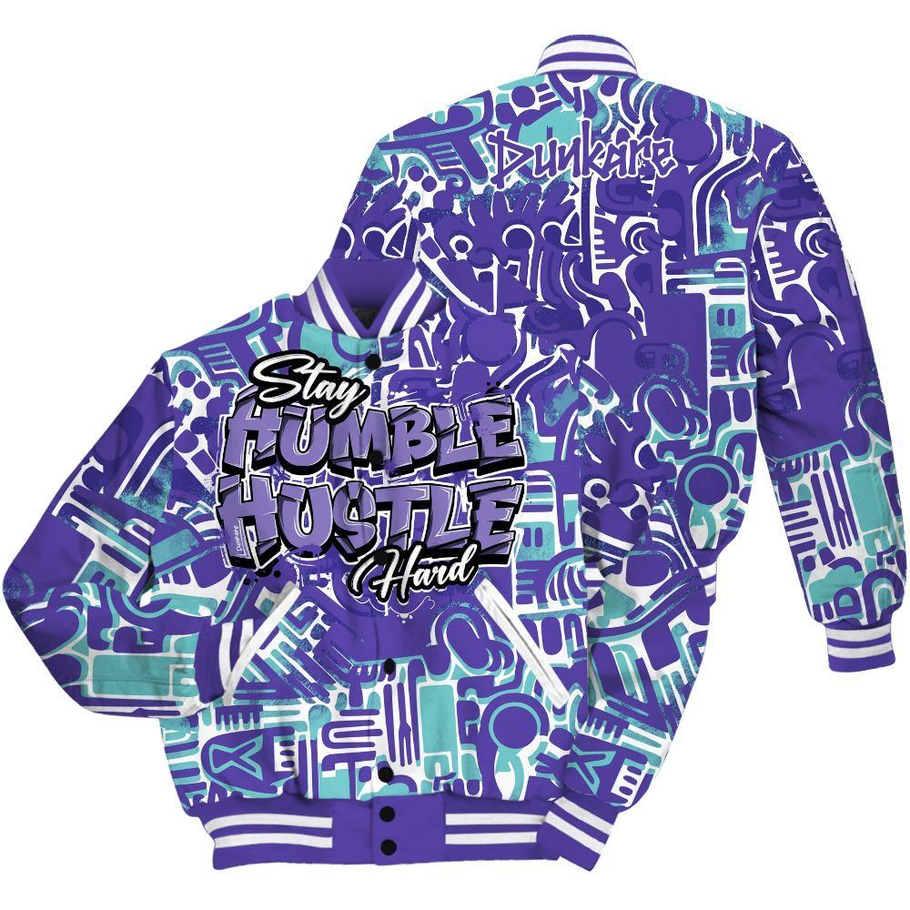 Varsity Jacket To Match Low Hornets 1s - Humble Hustle Retro All Over Print