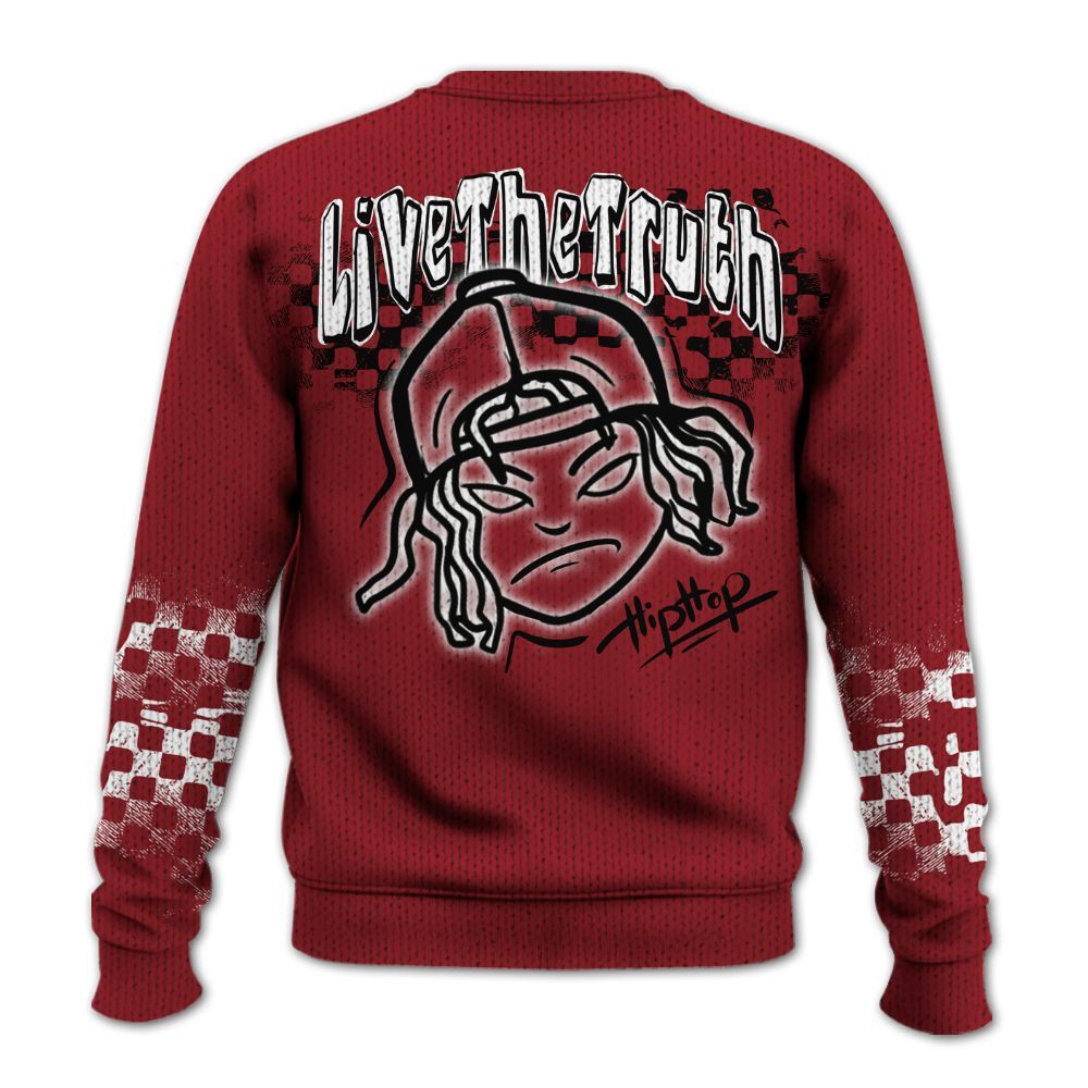 Knitted Sweater To Match High Black Toe Reimagined 1s - Feel Life Street Style