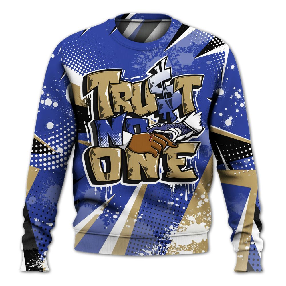 Sweatshirt To Match Air 180 Concord - Poly Trust No One Dripping All Over Print