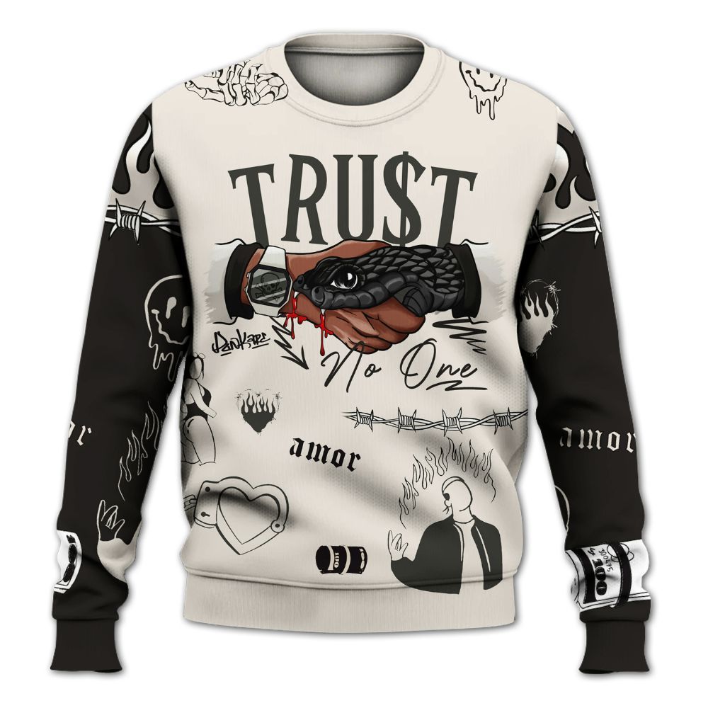 Sweatshirt To Match Air Max Plus Moonlight Swarovski - Snake Trust No One All Over Print