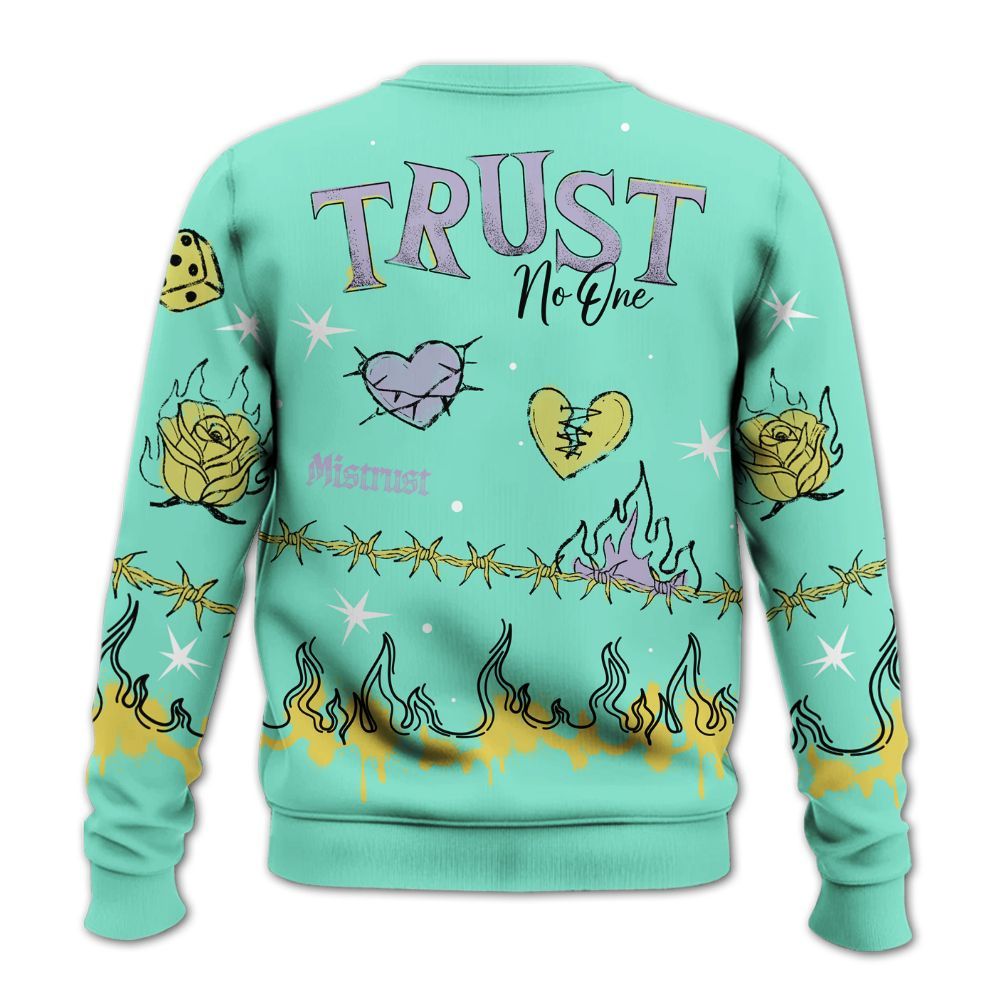Sweatshirt To Match Dunk Low Easter 2026 - Trust No One Snake-Bite Doodle Crayon All Over Print