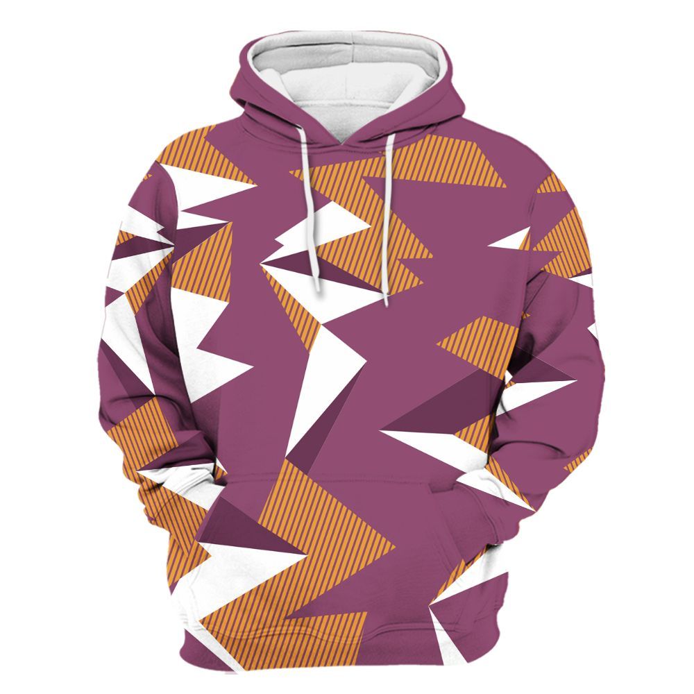 Hoodie To Match High OG Brotherhood 1s - Geometric Camouflage Pattern All Over Print