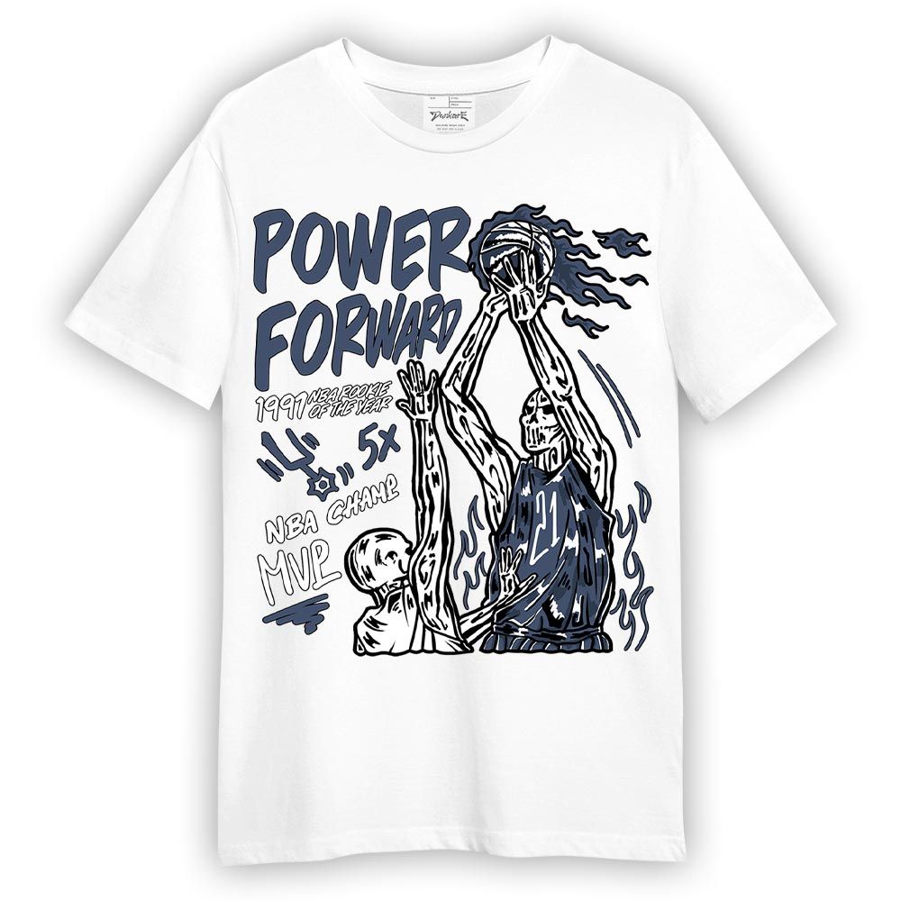 Shirt To Match Low Diffused Blue 11s - Power Shot Skeleton Shirt Unisex
