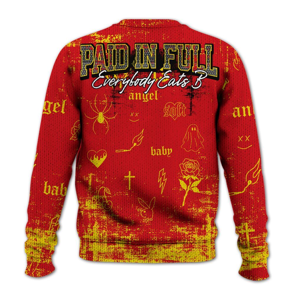 Sweater To Match Ferrari 14s - Paid In Full Money Graphic