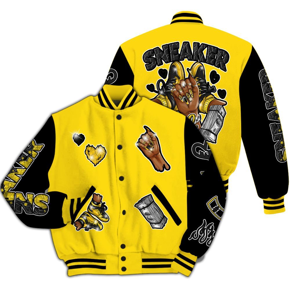 Varsity Jacket To Match Retro Thunder 4s - Sneakerz Girlz All Over Print
