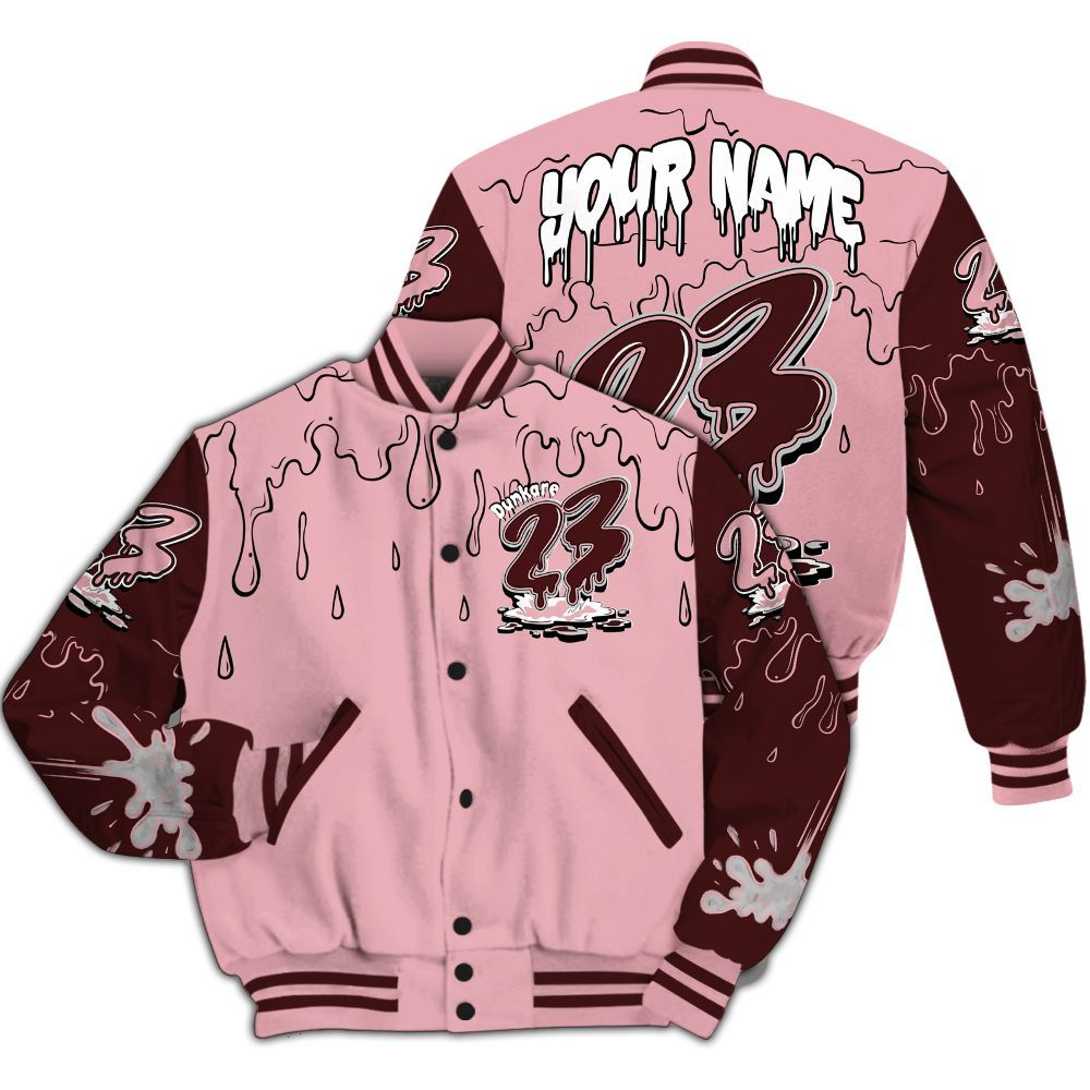 Varsity Jacket To Match Air Max 90 Neapolitan 2025 - Custom Name 23 Drip All Over Print