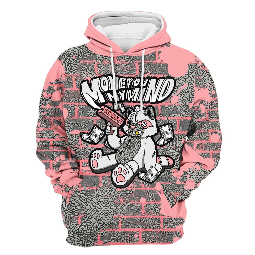 Hoodie To Match Retro Wings 3s - Money On My Mind Raccoon Brick All Over Print