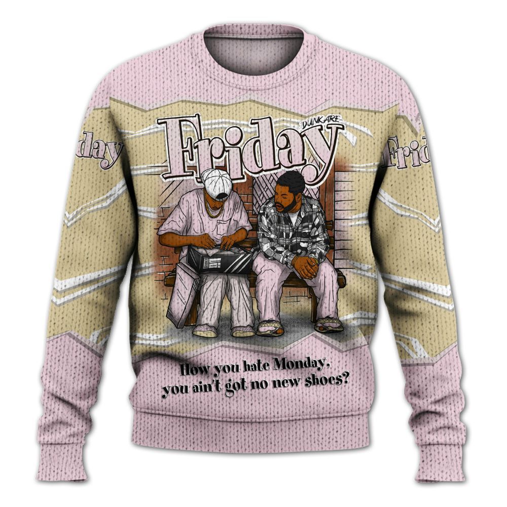 Sweater To Match Denim Iced Carmine 4s - Friday Movie 90s TV Graphic
