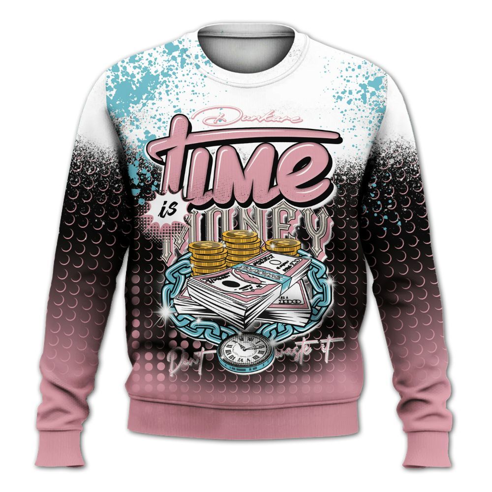 Sweatshirt To Match Doernbecher 6s - Halftone Time Is Money All Over Print