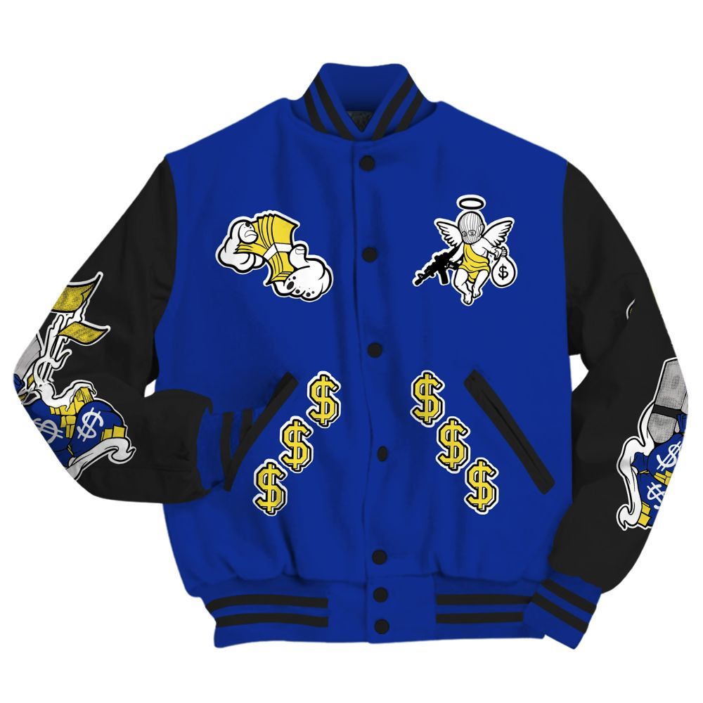 Varsity Jacket To Match Laney 14s - Ones Move In Silence Graphic All Over Print