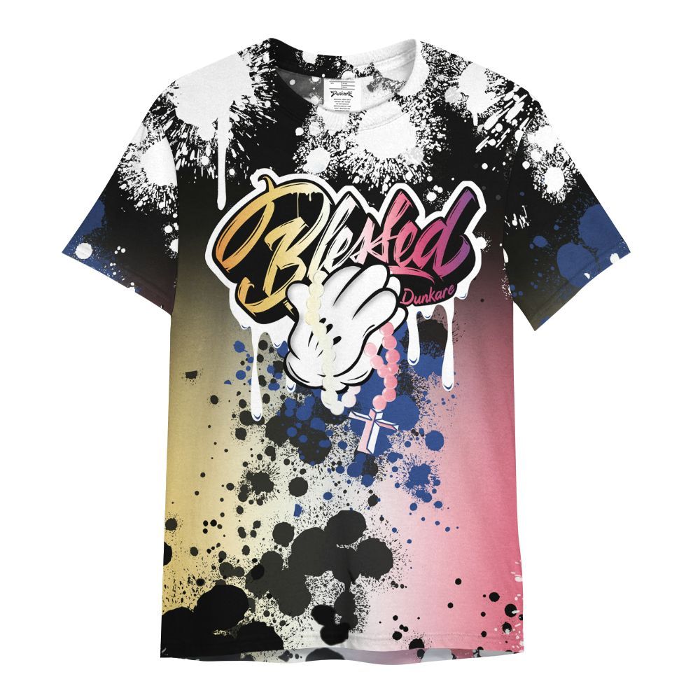 Shirt To Match Air Griffey Max Los Angeles 1s - God Blessed Ink Drip All Over Print