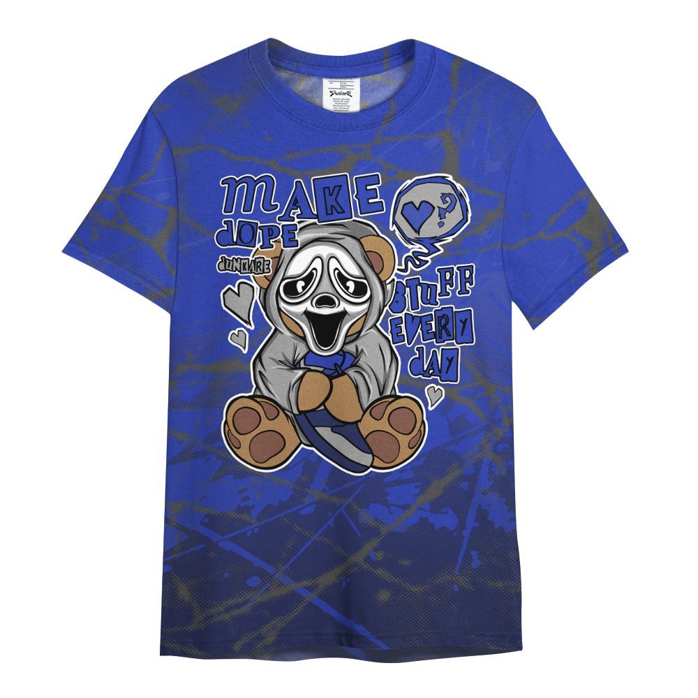 Shirt To Match Air Max Plus Black Racer Blue - Make Dopes Bear Profound All Over Print