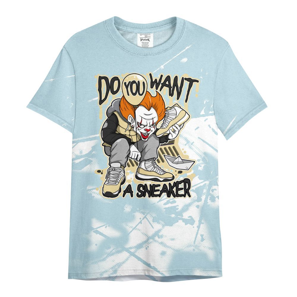 Shirt To Match Low Year Of The Snake 11s - Clown Scary Sneakers Halloween Graphic All Over Print