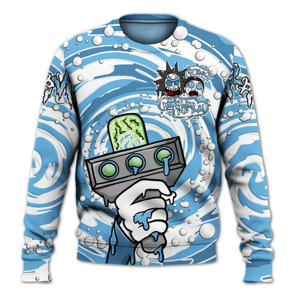 Sweatshirt To Match Melo 12s - Wubba Rick Drip All Over Print